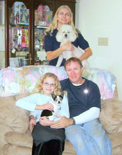 Sandy with Sugar, Keely with Pee Wee (formerly Alfonso), and Ronny